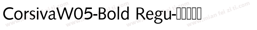 CorsivaW05-Bold Regu字体转换